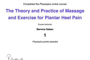 Physiopedia Plus Certificate of Completion in The Theory and Practice of Massage and Exercise for Plantar Heel Pain awarded to Trent Renshaw.