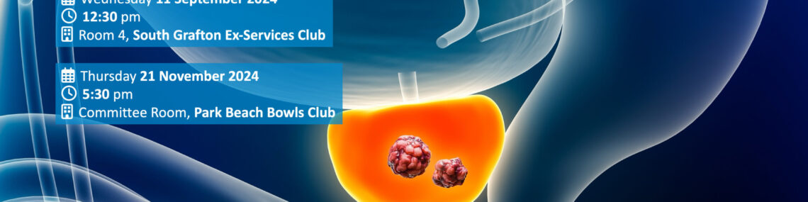 Title slide banner for the presentation “Life After Prostate Cancer” by Trent Renshaw.